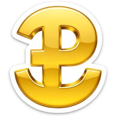 gold Chinese yuan sign emoji sticker