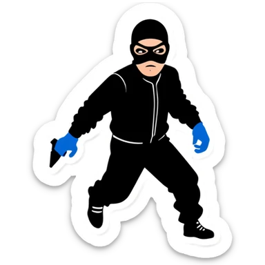 Robber sticker