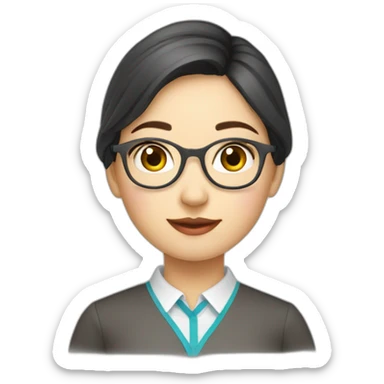 Kazakh Girl teacher of Finnish language  sticker