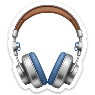 Brown and jeanse headphones beats minimalism no people sticker