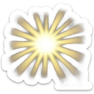 A ray of the sun sticker