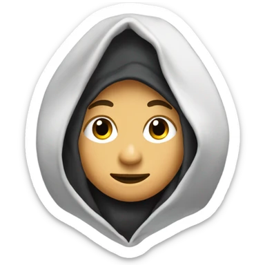 boue hoodie with small moon on left side sticker