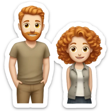 ginger and raisin in love sticker