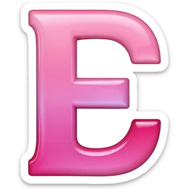 mix color pinks letter p sticker