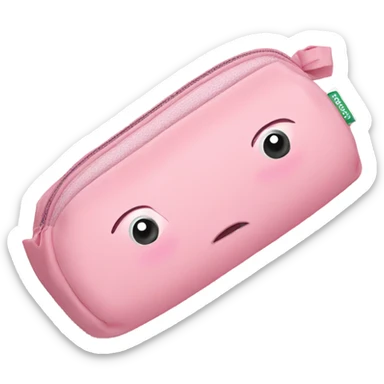Light pink pencil case  sticker