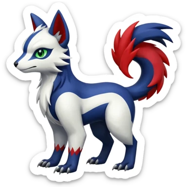 Shiny Linoone-Absol-Trico-Hybrid (Full body) sticker