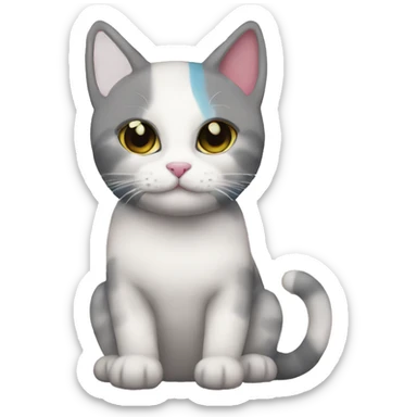 Transgender flag cat🏳️‍⚧️ sticker