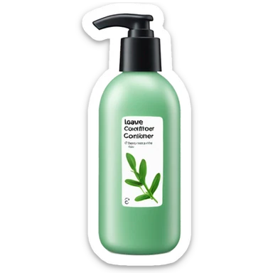 leave-in conditioner bottle with label sticker