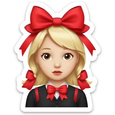 blond girl doing okay sassy sticker