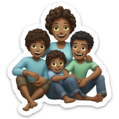Mommies of 3 boys  sticker