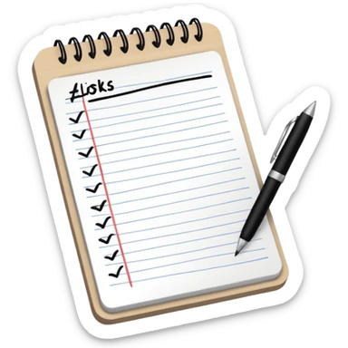 task to do or missions regarding a job role sticker