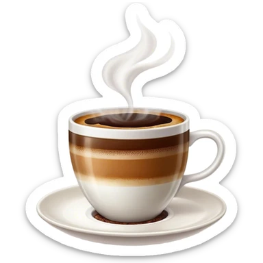 Cinematic Realistic Colombian Coffee Pop Culture Emoji, showcasing a steaming cup of rich, aromatic coffee that epitomizes Colombian culture rendered with detailed textures and warm, inviting lighting. sticker