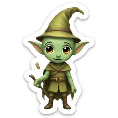 house-elves: Small, humanoid creatures bound to serve wizards and witches, known for their loyalty and powerful magic sticker