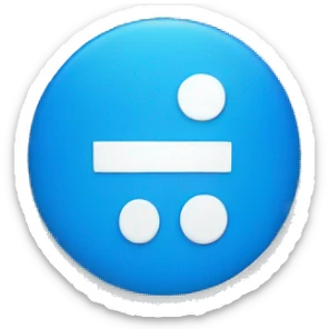 Blue circle with white checkmark in it sticker