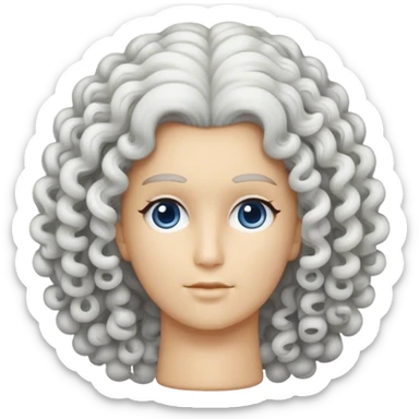 Powdered wig sticker