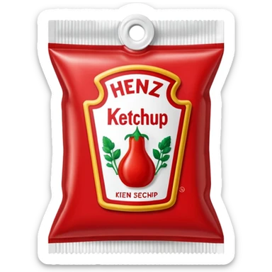 One Heinz Ketchup Sachets 10ml sticker