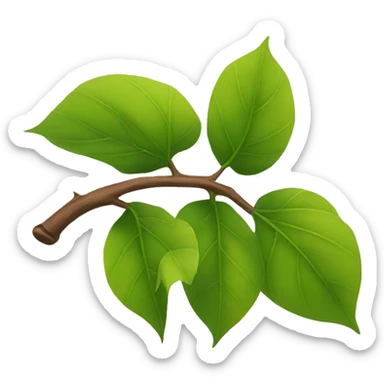 leaves on a branch sticker