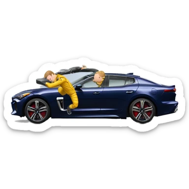 putin dive kia stinger gt sticker