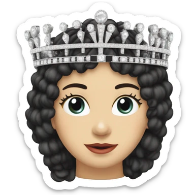 queen mary’s fringe tiara sticker