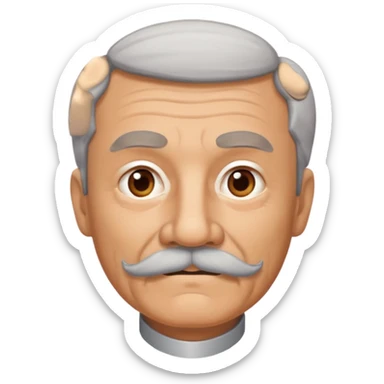 señor muy mayor con bigote sticker