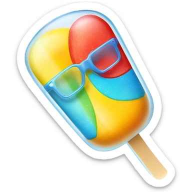 Ice lolly it glasses sticker