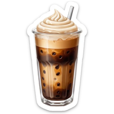 Iced coffee sticker