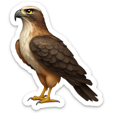 Hawk tuah written out and spitting sticker