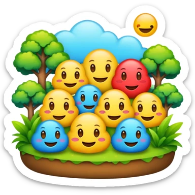 Create an emoji for an ecosystem day, for a VC firm, think fun event sticker