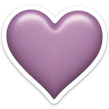 Mauve heart sticker