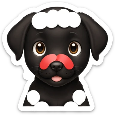 Cachorro preto labrador sticker