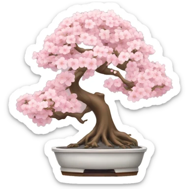 Bonsai Japanese cherry blossom tree sticker