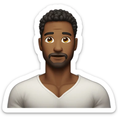 hot man with big chest sticker