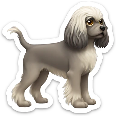 wired hair griffon dog sticker
