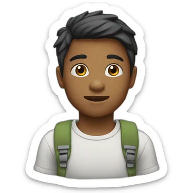 Niños abrazándose sticker