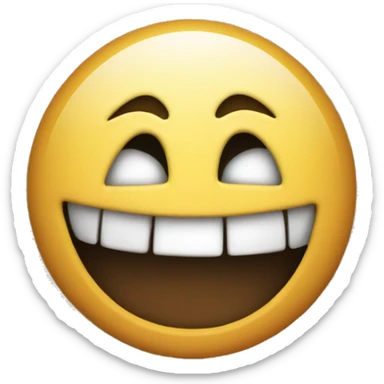 A scrap with a smile on it sticker