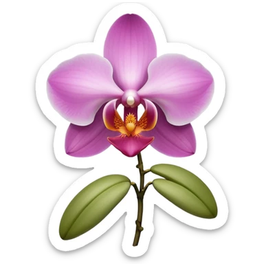 Orchid flower emoji sticker