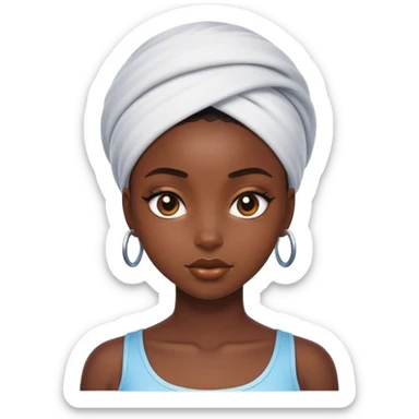 clean girl black girl sticker