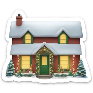 Christmas house sticker