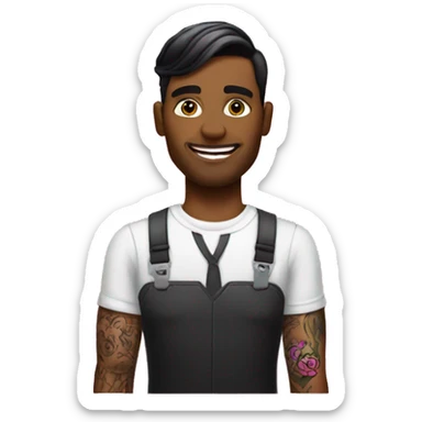 Make a gay T-Mobile worker with lots of tattoos  sticker