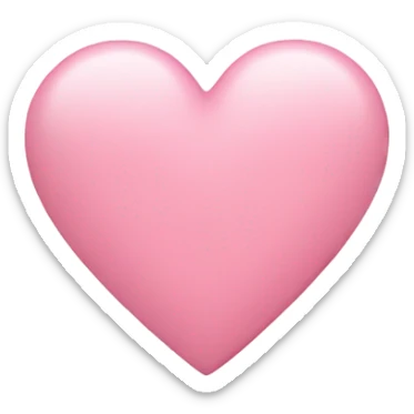 baby pink heart sticker