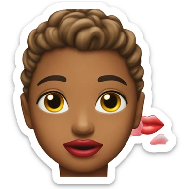 lip gloss emoji sticker