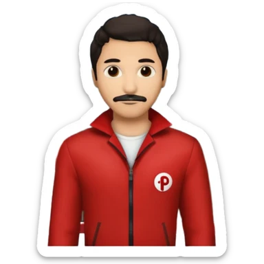 Tokyo in the la casa de papel TV show sticker