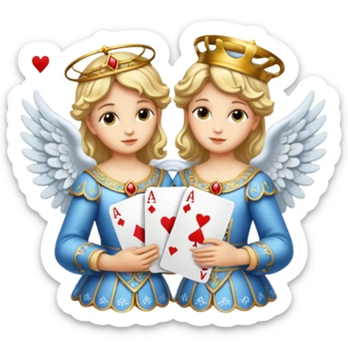 Angels and aces sticker
