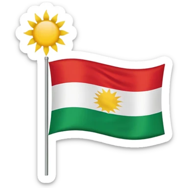 Kurdistan flag emoji sticker