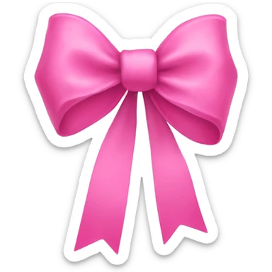 pink bow sticker
