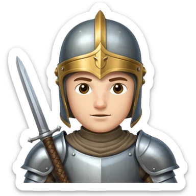 medieval knight sticker