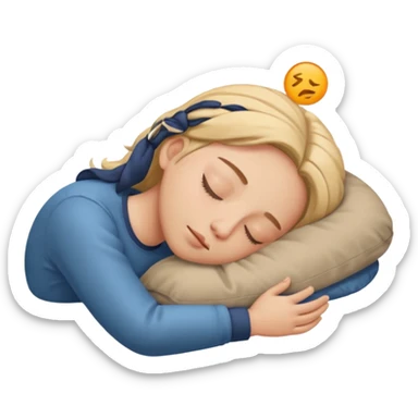 Sleepy Character zzz sticker