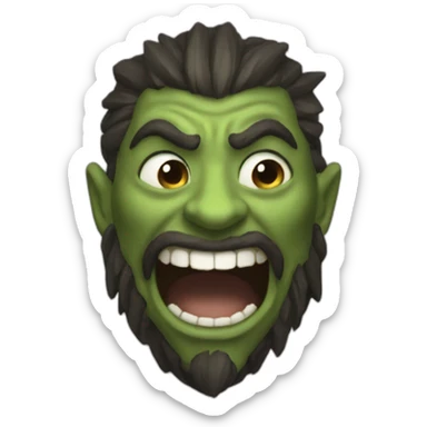 warcraft druid laughing eyes closed sticker