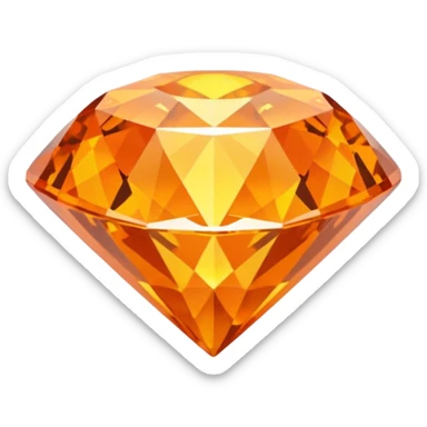 orange diamond sticker