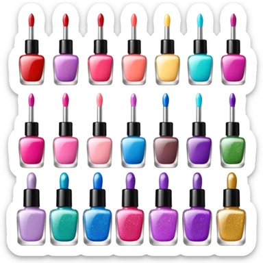 Emojis para nail artists sticker